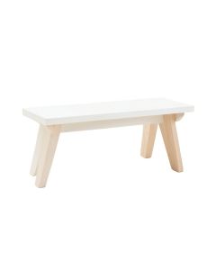 Brook Bend Indoor Bench - White (synthetic illustration; no displayed measurements)