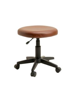 Rolling Pu Leather Height Adjustable Lab Stool
