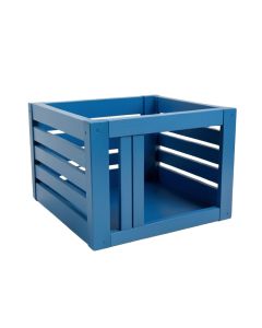 Maple Canyon Empty Furniture-Style Pet Crate - Blue