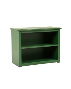 Elm Bluff Low Bookcase - Green (synthetic illustration; no displayed measurements)