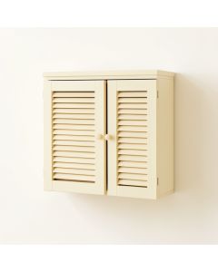 Oak Crest Wall-Mounted Entry Cabinet - Ivory (synthetic illustration; no displayed measurements)