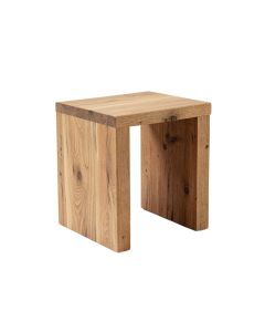 Winkleman Recycled Teak End Table (synthetic illustration; no displayed measurements)