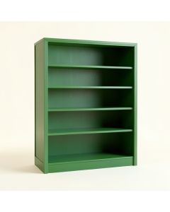 Aspen Field Freestanding Bookcase - Green (synthetic illustration; no displayed measurements)