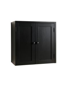 Flint Bend Wall-Mounted Laundry Cabinet - Black (synthetic illustration; no displayed measurements)