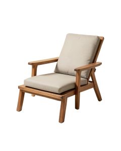 Newport Outdoor Patio Chair With Cushions (synthetic illustration; no displayed measurements)