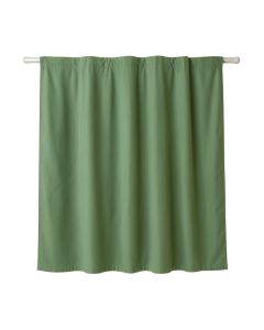 Cliff Bend Shower Curtain Hanging Flat From A Plain Rod - Green (synthetic illustration; no displayed measurements)