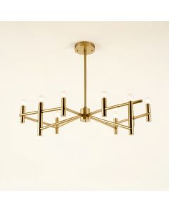 Cortes 8 - Light Sputnik Modern Linear Chandelier (synthetic illustration; no displayed measurements)