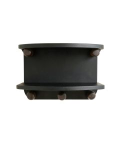 Moss Bluff Wall-Mounted Entryway Organizer Shelf - Black