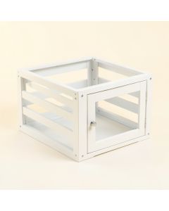 Cedar Crest Empty Furniture-Style Pet Crate - White (synthetic illustration; no displayed measurements)