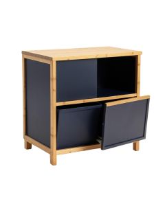Dune Bridge Freestanding Pull-Out Hamper Cabinet - Navy (synthetic illustration; no displayed measurements)