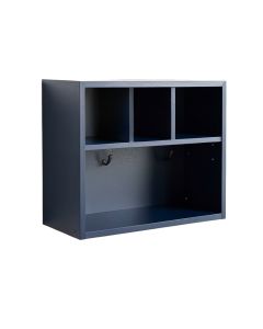 Moss Crest Wall-Mounted Entryway Organizer Shelf - Navy (synthetic illustration; no displayed measurements)