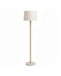 Sage Dale Floor Lamp With A Plain Fabric Shade - Beige (synthetic illustration; no displayed measurements)