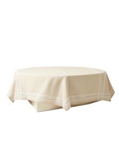 Holly Crest Flat Bed Sheet - Beige