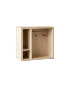 Olive Crossing Wall-Mounted Entryway Organizer Shelf - Beige