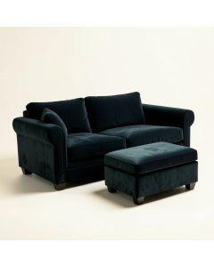 Brooke 114.17 '' Wide Velvet Reversible Sleeper Sofa & Chaise With Ottoman (synthetic illustration; no displayed measurements)