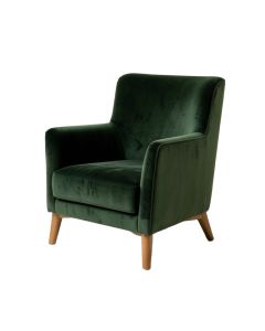 Lauretta 27.5 '' Wide Velvet Wingback Chair (synthetic illustration; no displayed measurements)