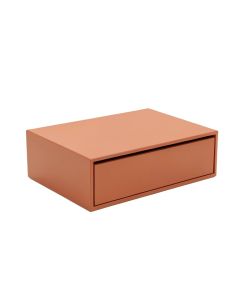 Stone Field Desktop Monitor Riser - Terracotta (synthetic illustration; no displayed measurements)