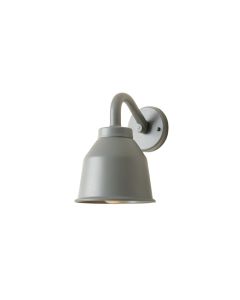 Linden Crest Wall Sconce Mounted On A Plain Wall - Gray