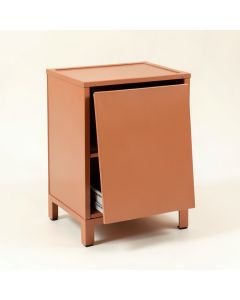 Harbor Crossing Freestanding Pull-Out Hamper Cabinet - Terracotta (synthetic illustration; no displayed measurements)