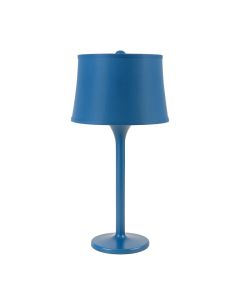 Clay Crest Floor Lamp With A Plain Fabric Shade - Blue (synthetic illustration; no displayed measurements)