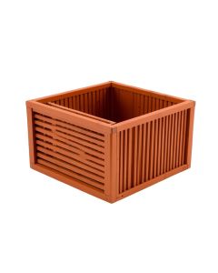 Linden Branch Empty Furniture-Style Litter Enclosure - Terracotta