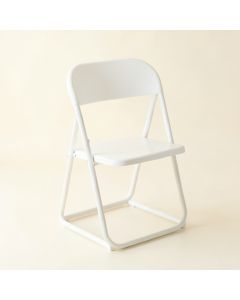 Cove Bluff Folding Outdoor Chair - White (synthetic illustration; no displayed measurements)