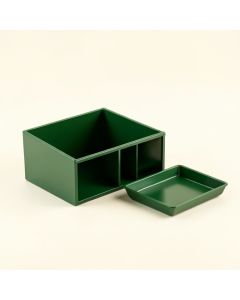 Elm Bend Empty Coffee-Station Organizer - Green (synthetic illustration; no displayed measurements)