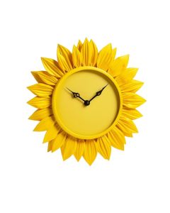 Oversized Bowerston Metal Sunflower 31 '' Wall Clock