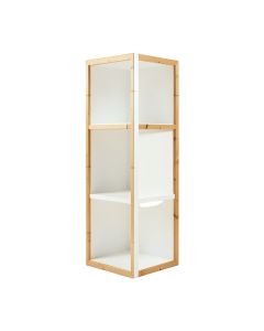 Dawn Branch Narrow Cubby Tower - White