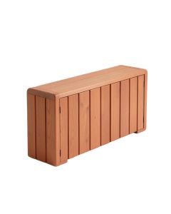 Bay Dale Narrow Outdoor Storage Bench - Terracotta (synthetic illustration; no displayed measurements)
