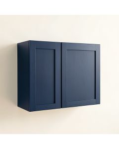 Sage Arc Wall-Mounted Entry Cabinet - Navy (synthetic illustration; no displayed measurements)