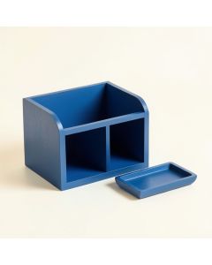 River Bend Empty Coffee-Station Organizer - Blue (synthetic illustration; no displayed measurements)