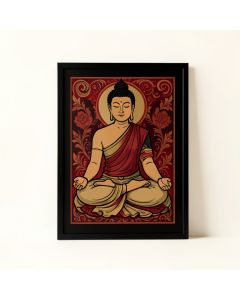 Buddha Meditationn Zen Framed Graphic Art (synthetic illustration; no displayed measurements)