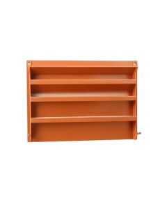 Juniper Bend Empty Wall-Mounted Tool Organizer Panel - Terracotta (synthetic illustration; no displayed measurements)