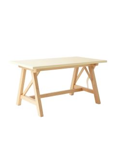 Slate Bridge Empty Workshop Workbench - Cream (synthetic illustration; no displayed measurements)