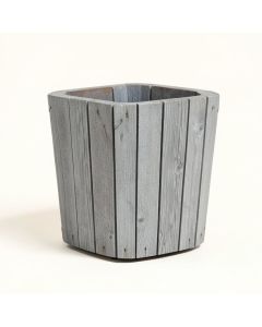 Happy Planter Planter , 23.8 '' X 13 '' X 14 '' , Grey Wood (synthetic illustration; no displayed measurements)