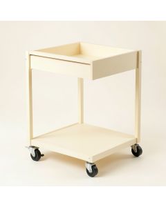 Bay Dell Empty Rolling Workshop Cart - Cream (synthetic illustration; no displayed measurements)