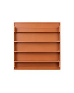 Alder Crest Empty Wall-Mounted Tool Organizer Panel - Terracotta (synthetic illustration; no displayed measurements)