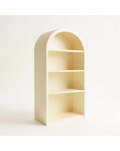 Rowan Bend Freestanding Bookcase - Cream (synthetic illustration; no displayed measurements)