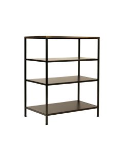 Blackened Iron Baxter Thin Etagere (synthetic illustration; no displayed measurements)