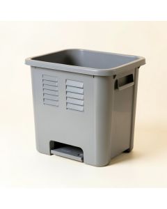 Fern Bridge Closed Garden Compost Bin - Gray (synthetic illustration; no displayed measurements)