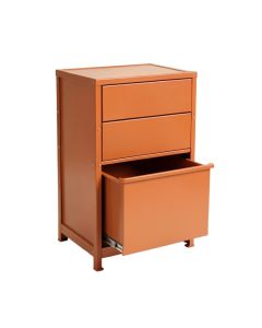 Cove Bend Freestanding Pull-Out Hamper Cabinet - Terracotta (synthetic illustration; no displayed measurements)