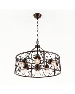 Allegro 8-Light Unique / Statement Drum Chandelier (synthetic illustration; no displayed measurements)