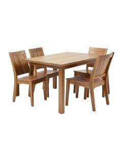 Gildo 3 - Piece Rubberwood Solid Wood Dining Set