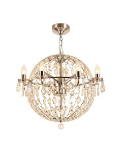 Stuart Sputnik Sphere Chandelier With Crystal Accents