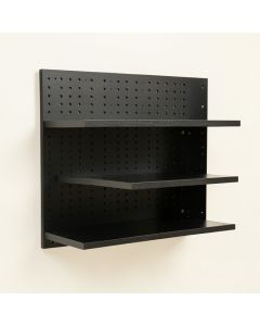 Holly Bend Empty Wall-Mounted Tool Organizer Panel - Black (synthetic illustration; no displayed measurements)