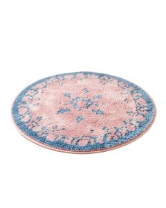 Round Allayna Shag Pink/Blue Area Rug