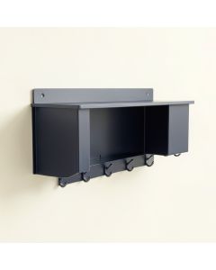 Sage Crest Wall-Mounted Entryway Organizer Shelf - Navy (synthetic illustration; no displayed measurements)