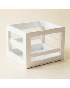 Birch Edge Empty Furniture-Style Pet Crate - White (synthetic illustration; no displayed measurements)