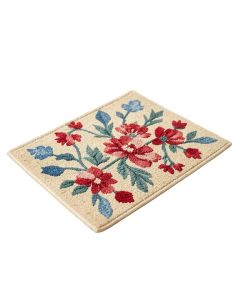 Pinkley Watercolor Floral Handwoven 30 In . X 18 In . Outdoor Door Mat